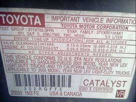 2003 TOYOTA HIGHLANDER, LIMITED, 3.0, AT, FWD,  Z25131